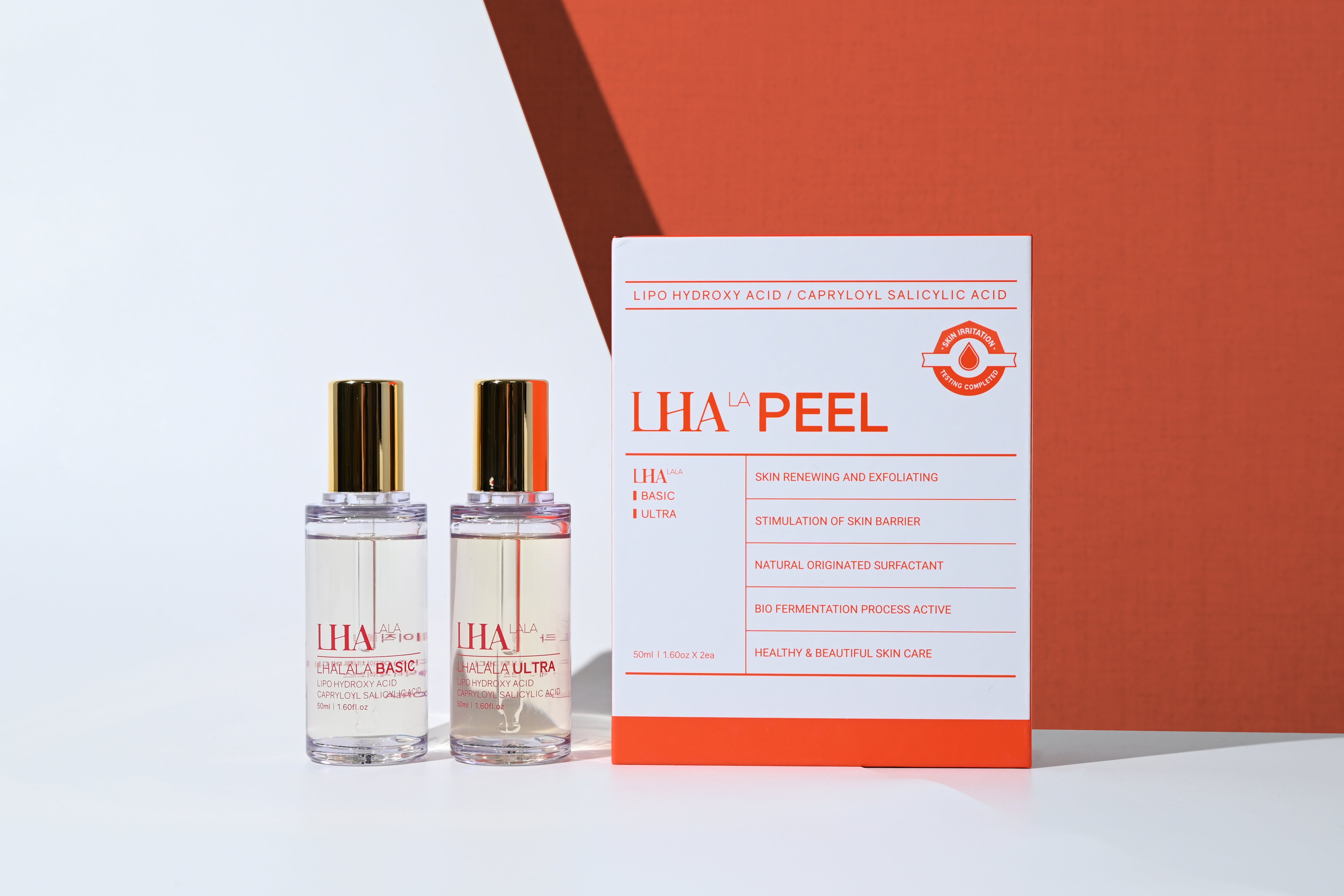 【新品】LHALA PEEL 50ml×2＋ララゲル＋エクソソームマスク LHALA Peel 504 (50ml x 2)